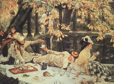 James Tissot Holiday (The Picnic) (nn03) France oil painting art